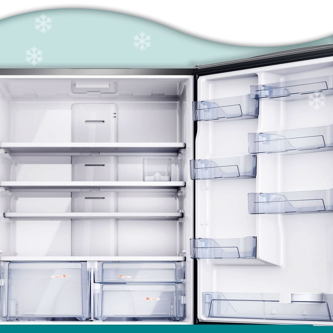 Espaço interno da Geladeira Brastemp Inverse BRE80AK 