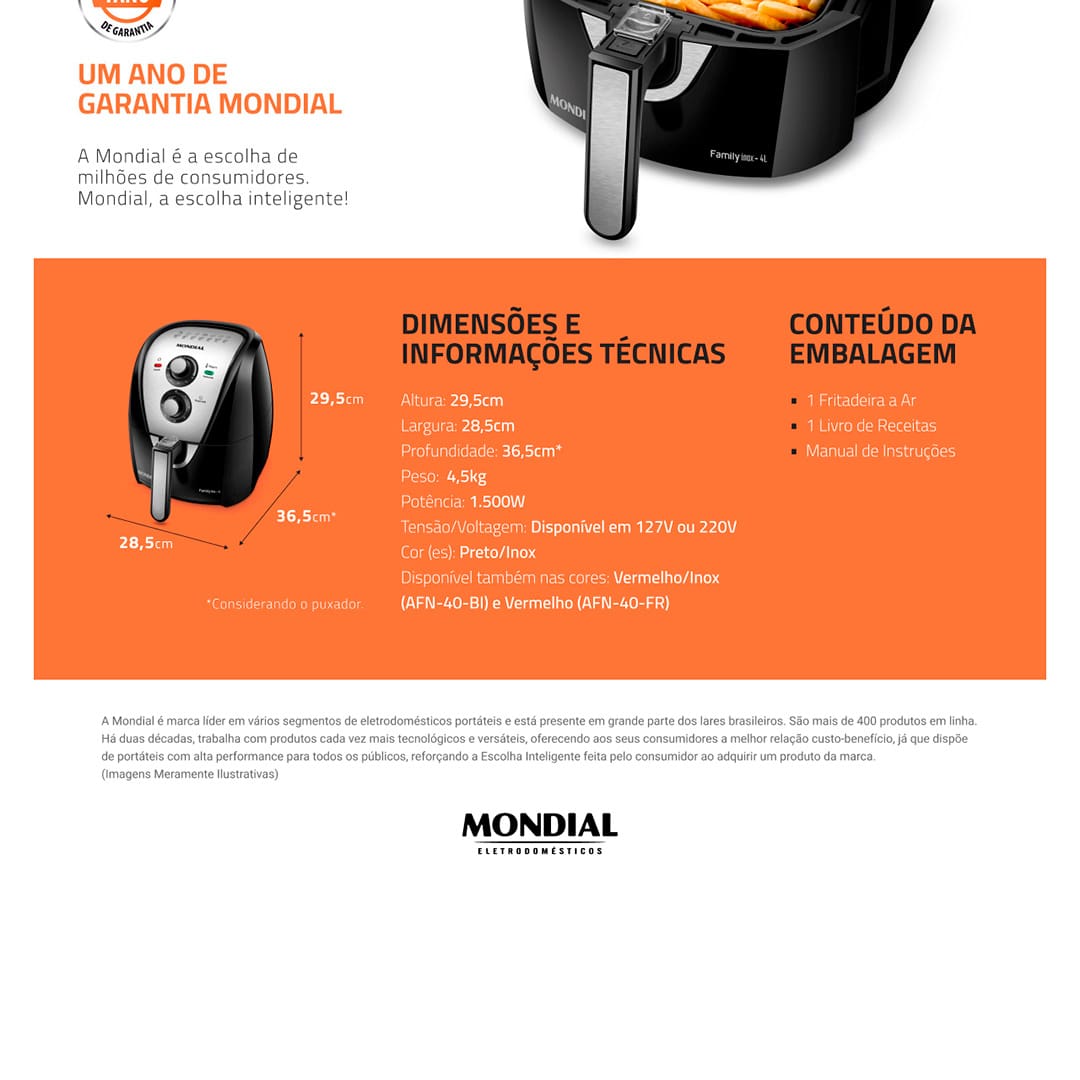 fritadeira-eletrica-air-fryer-mondial-afn40bi-family-4-litros