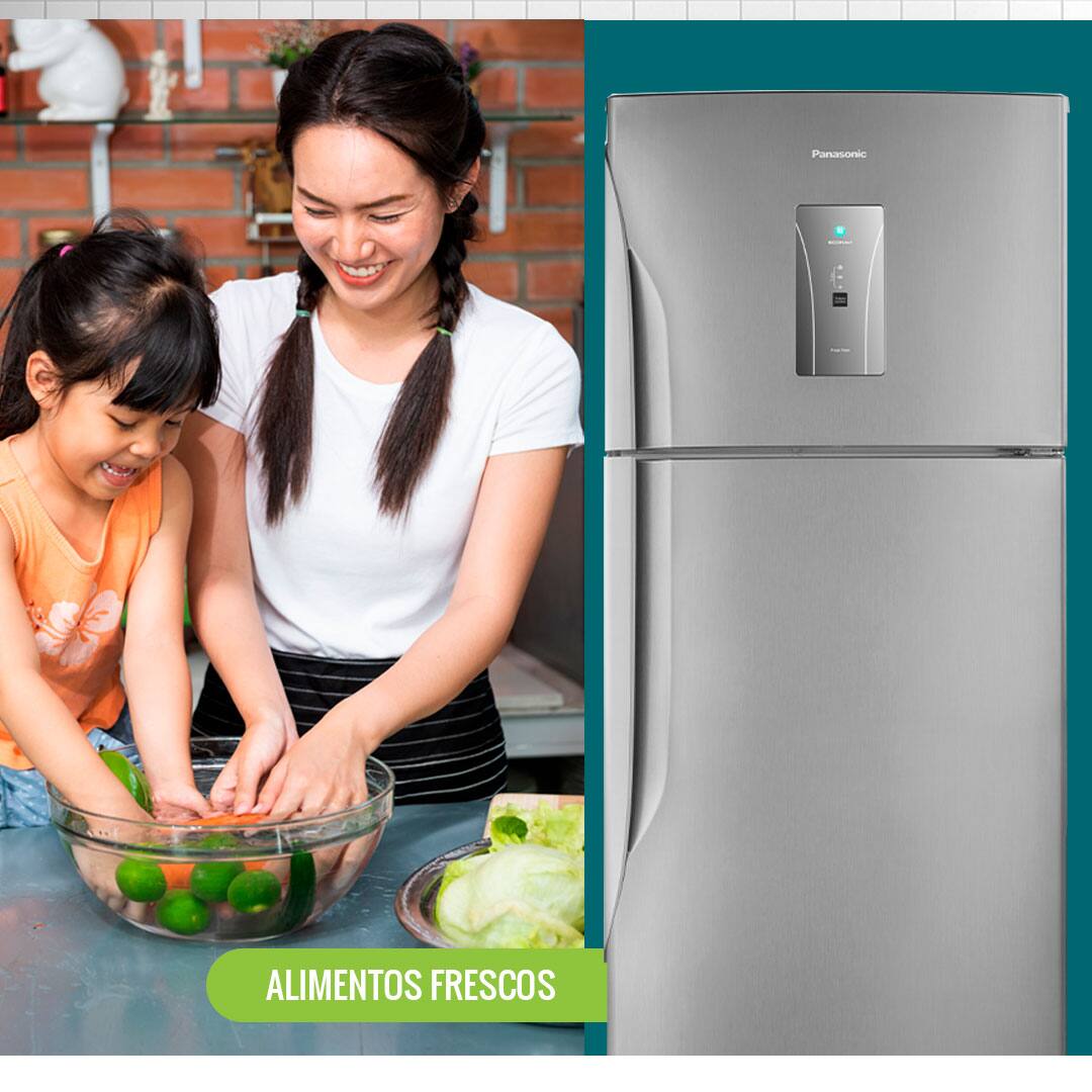 Geladeira Panasonic NR-BT50BD3XA Inox 435 Litros