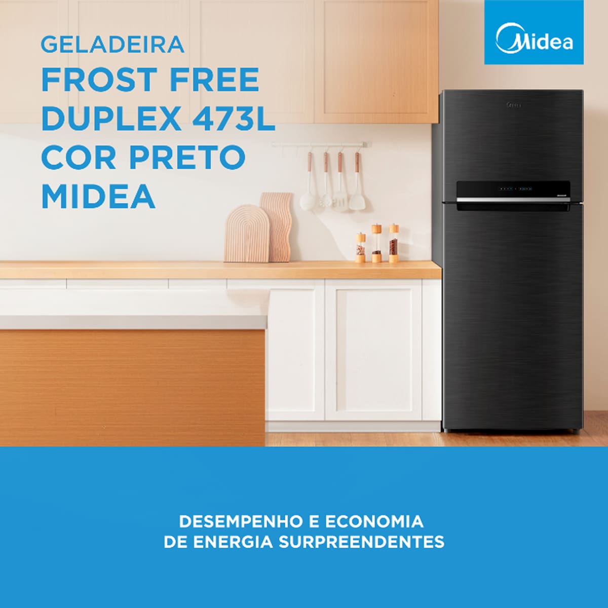 Geladeira Midea Frost Free Duplex 473 Litros