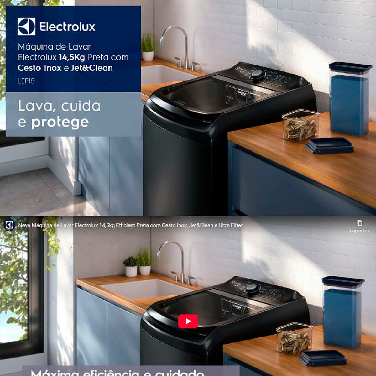 Lavadora de Roupas Electrolux Efficient LEP15