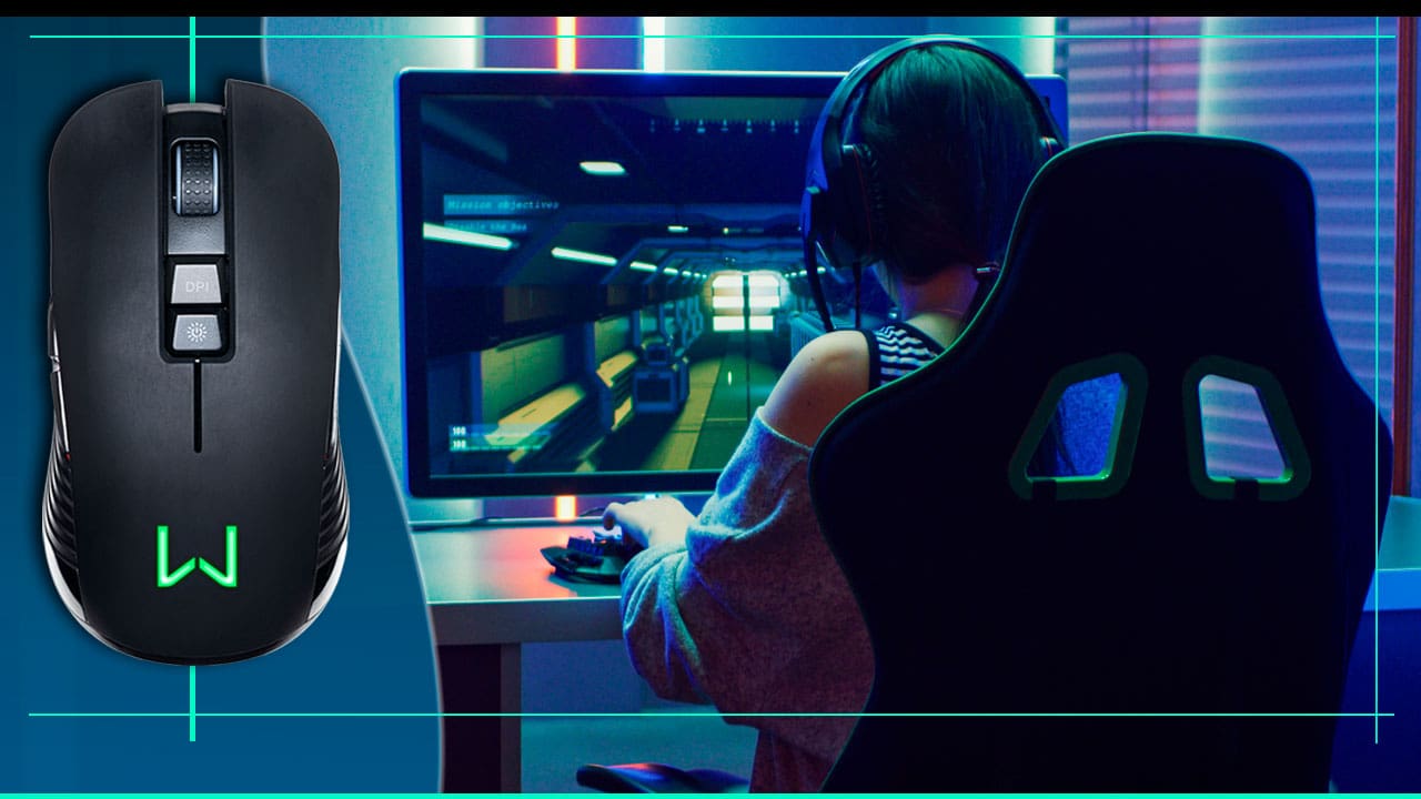 Mouse Gamer Sem Fio Warrior Akin MO280 Multilaser