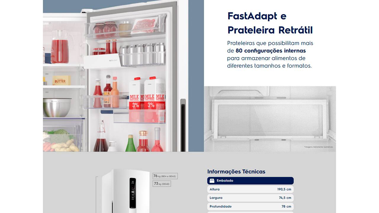 Geladeira Electrolux IB54 Bottom