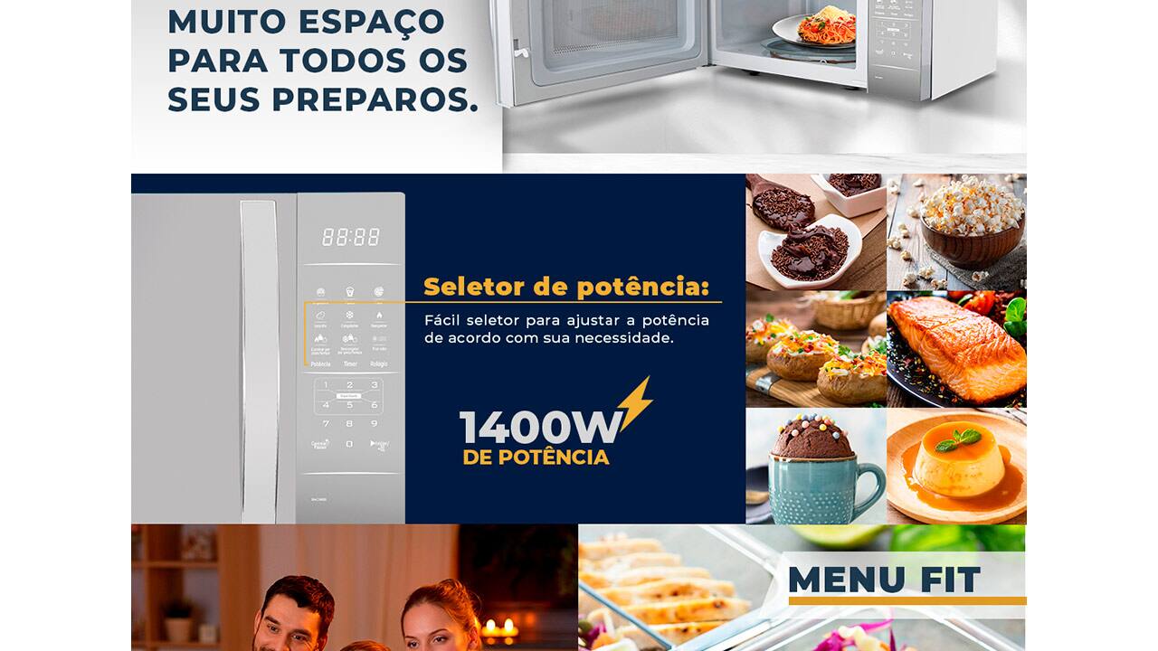 Forno de Micro-ondas Britânia BMO34EB
