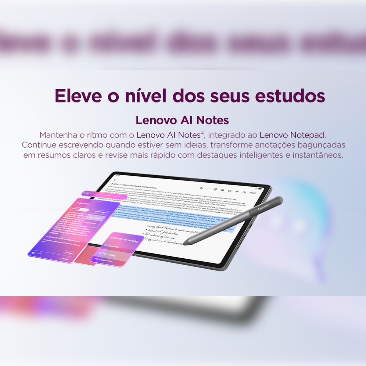 Tablet Lenovo Idea Tab Plus 12.1” Android 15 256GB ZAG70941BR