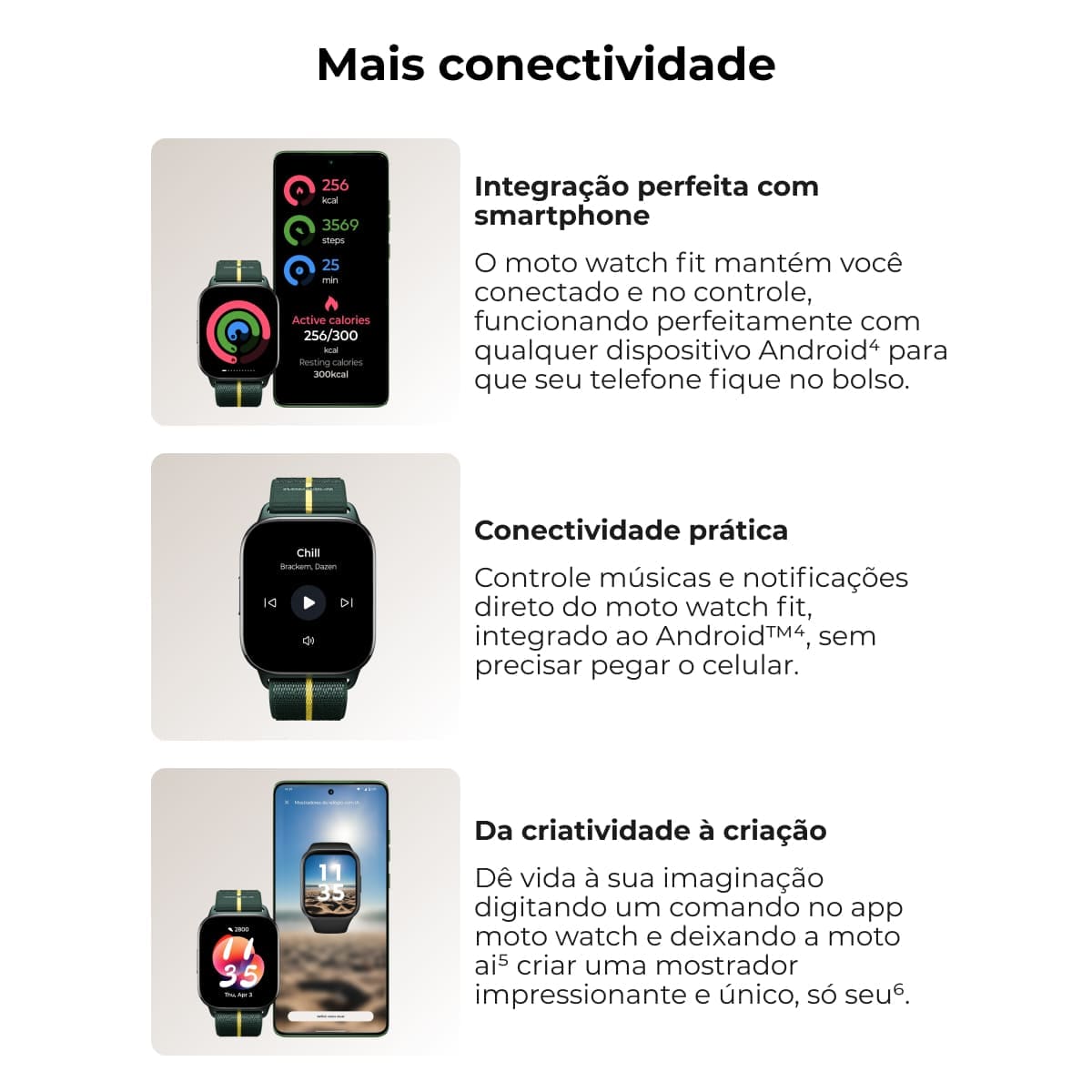 Smartwatch Motorola Moto Watch Fit Verde