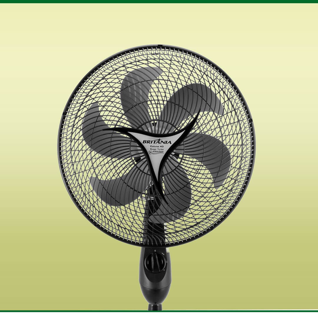 Ventilador com grade removível
