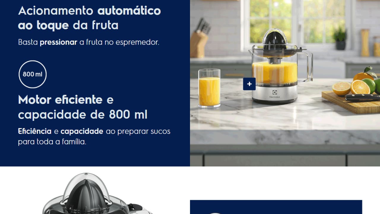 ESPREM DE FRUTAS ELECTROLUX ECP10 800ML  