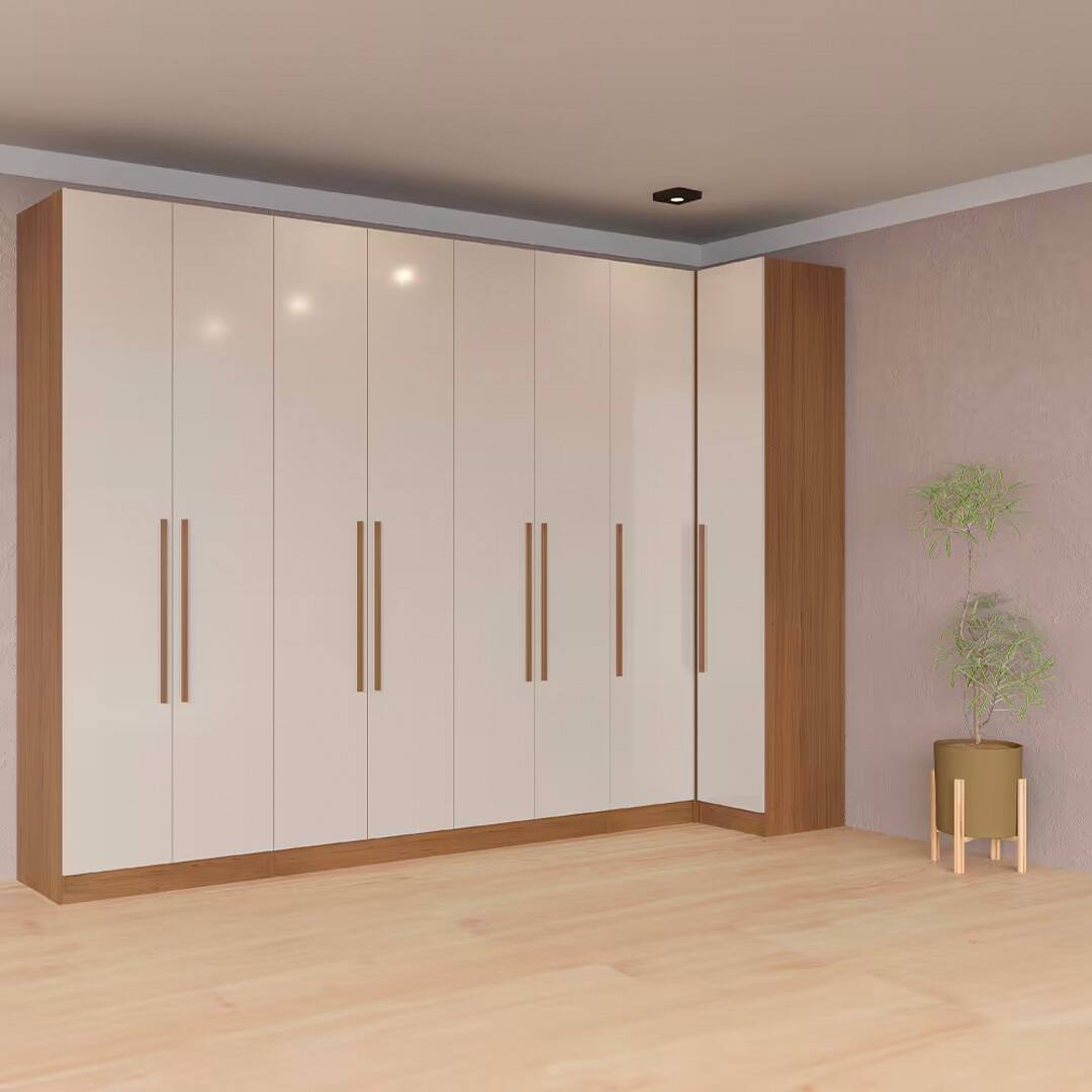 Guarda-roupa Modulado Canto Reto de Casal Bartira