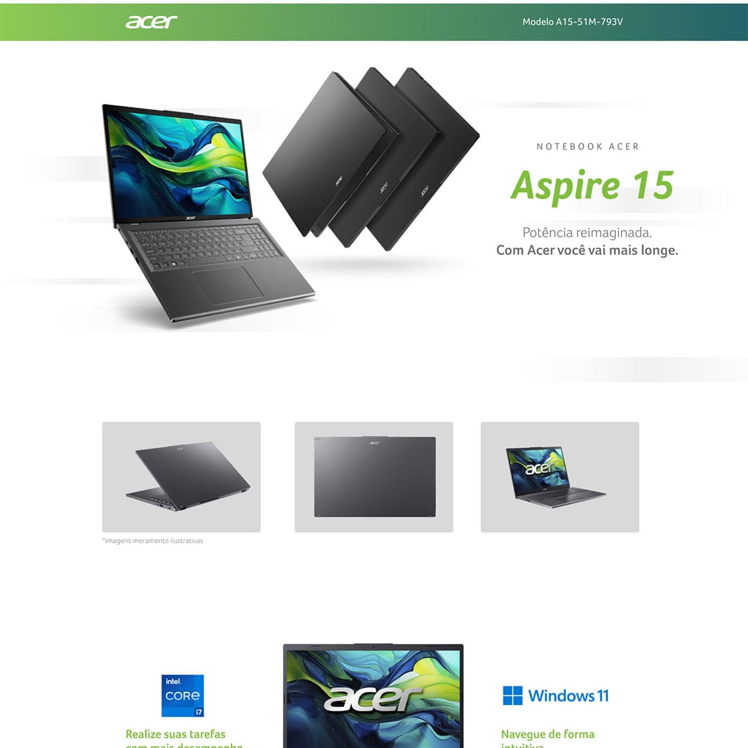  Notebook Acer Aspire 15