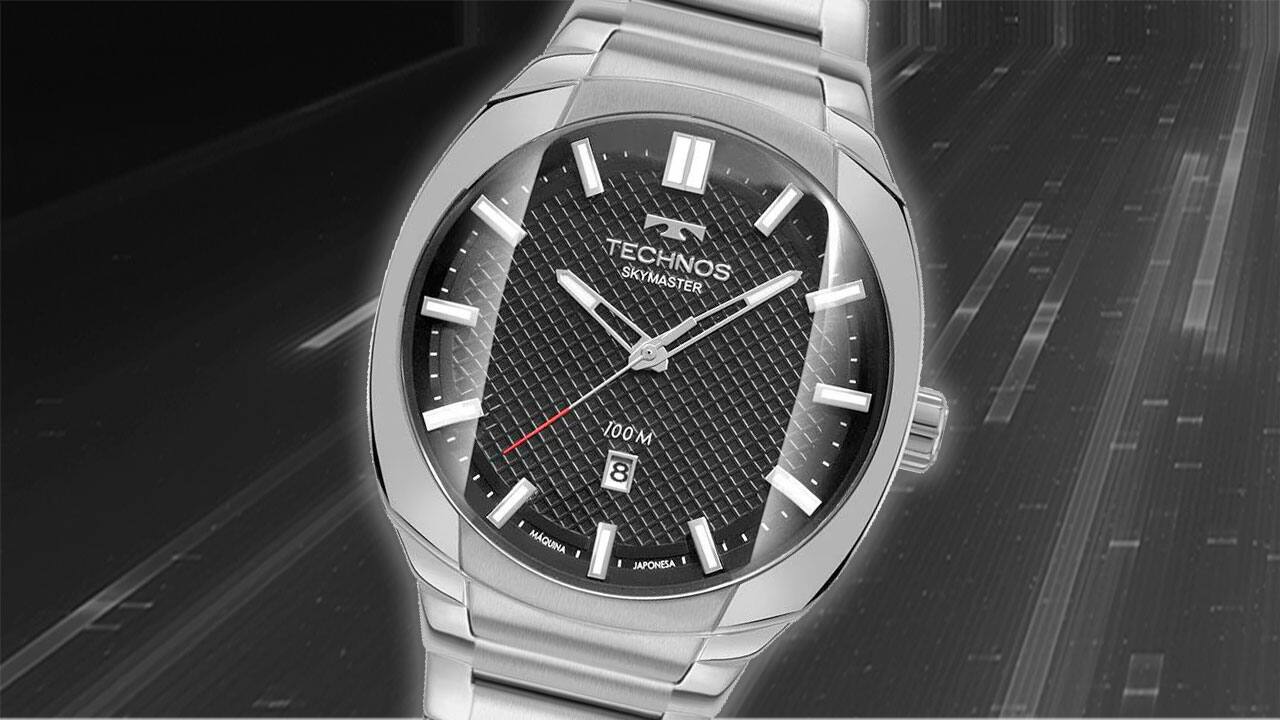 Relógio Masculino Analógico Technos Skymaster 2115MYD/1P Prata