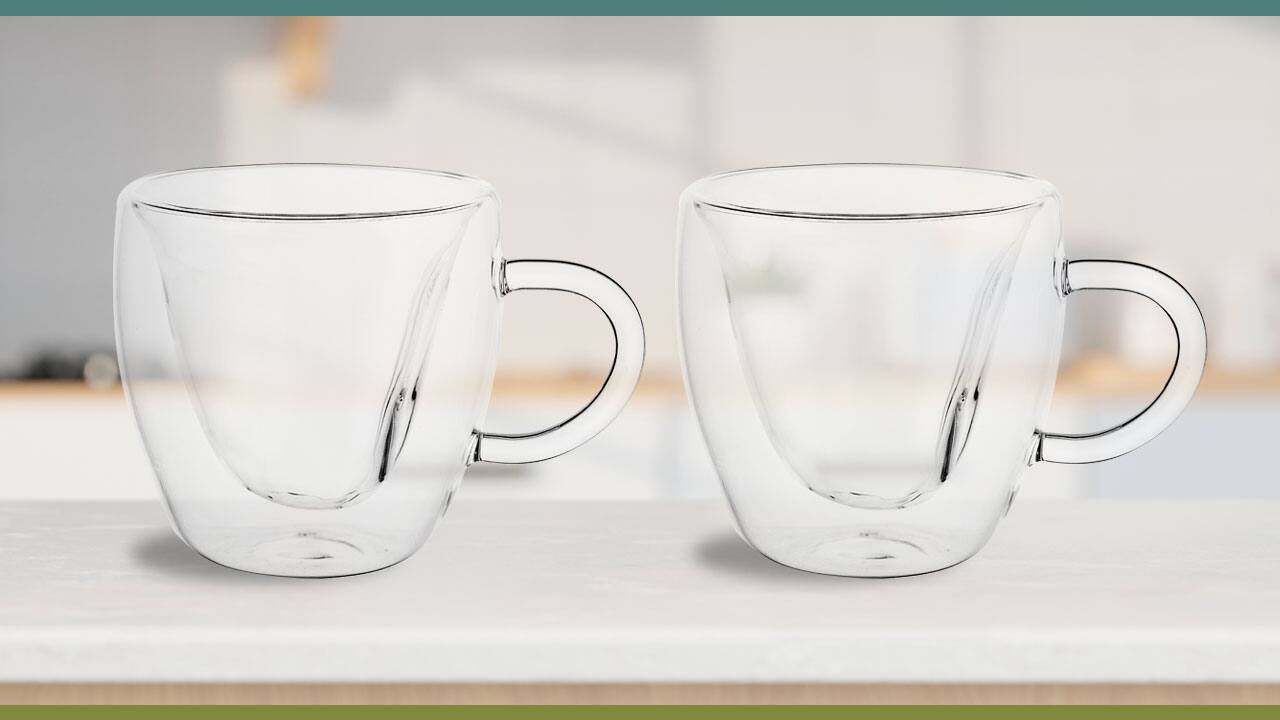 Jogo de Xícaras Dinasty cozinha bonita elegante utensílios domésticos momento certo hora café vidro peças resistentes máquina louças capacidade lindo design transparente nível sofisticação mesa  