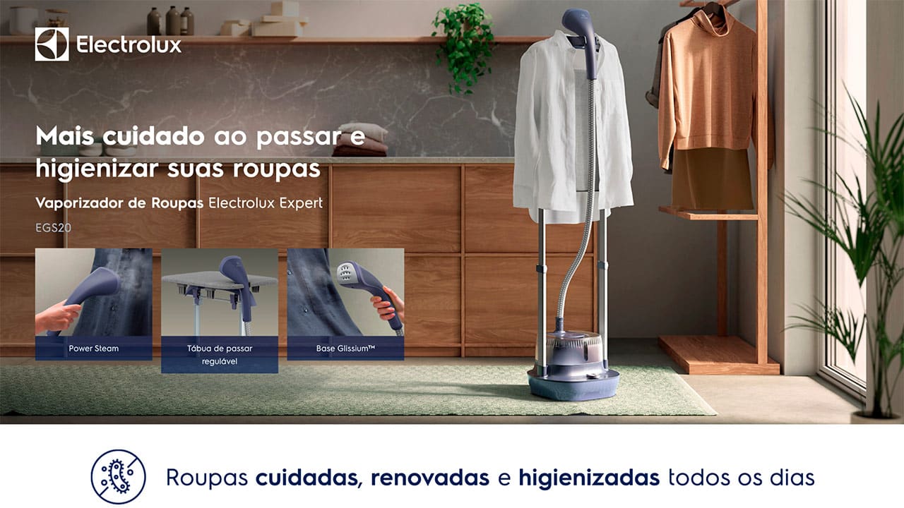 Vaporizador de Roupas Electrolux Expert EGS20 Azul