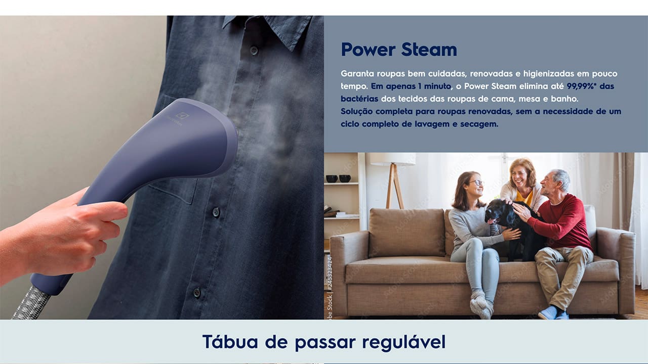 Vaporizador de Roupas Electrolux Expert EGS20 Azul