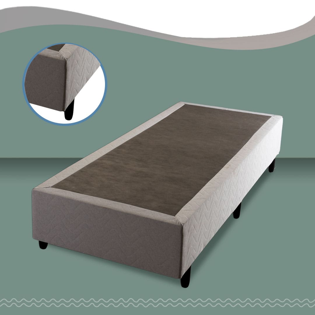 Base Box Solteiro Hellen Titanium