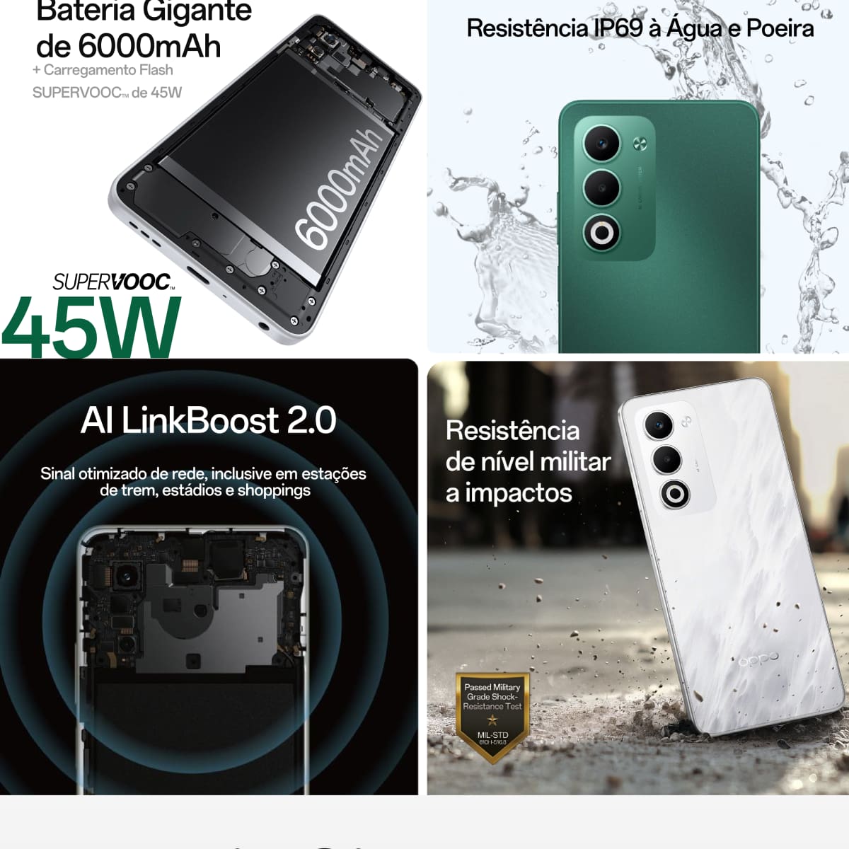 Smartphone OPPO A5 5G Tela 6.67" 256GB 8GB 