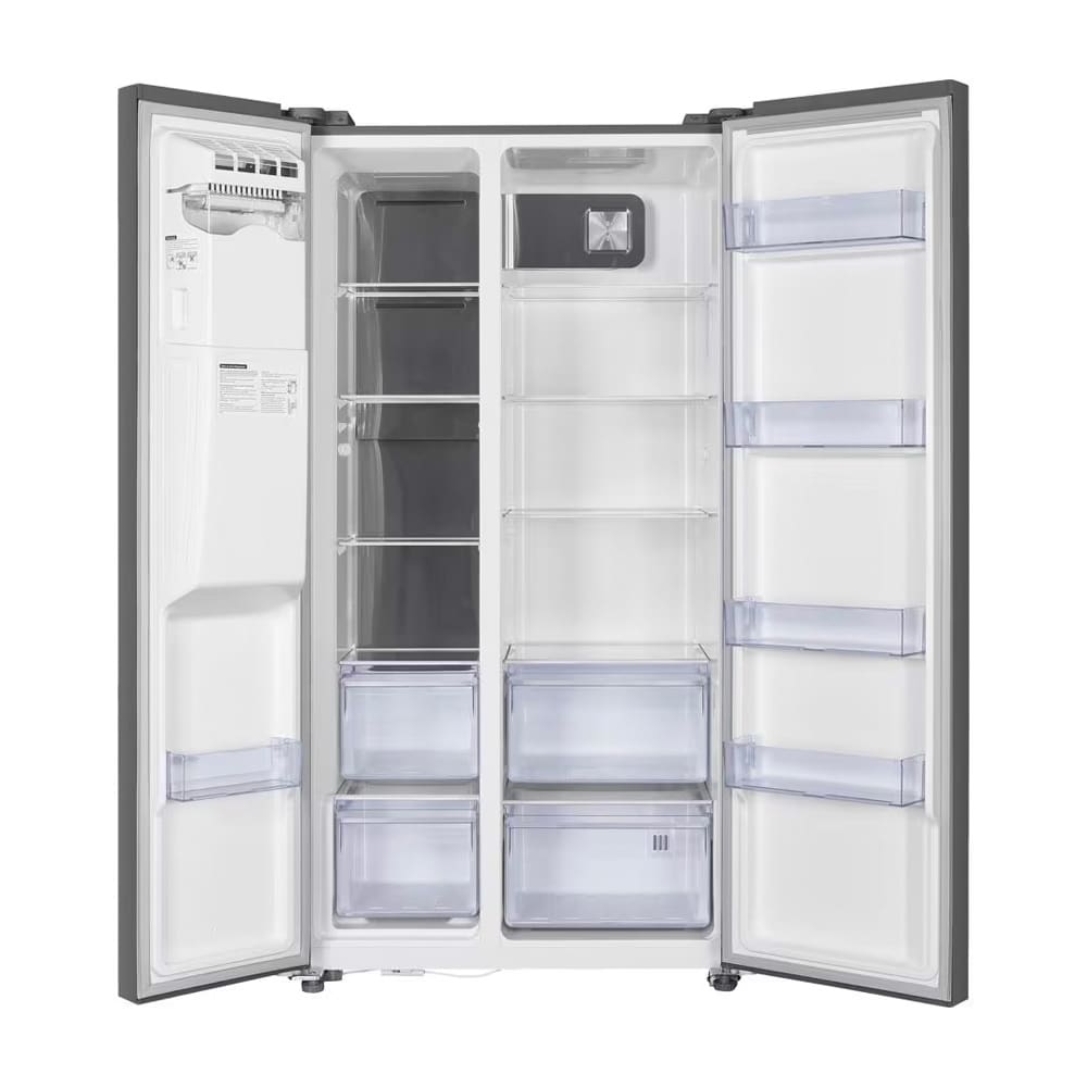 geladeira com as portas abertas