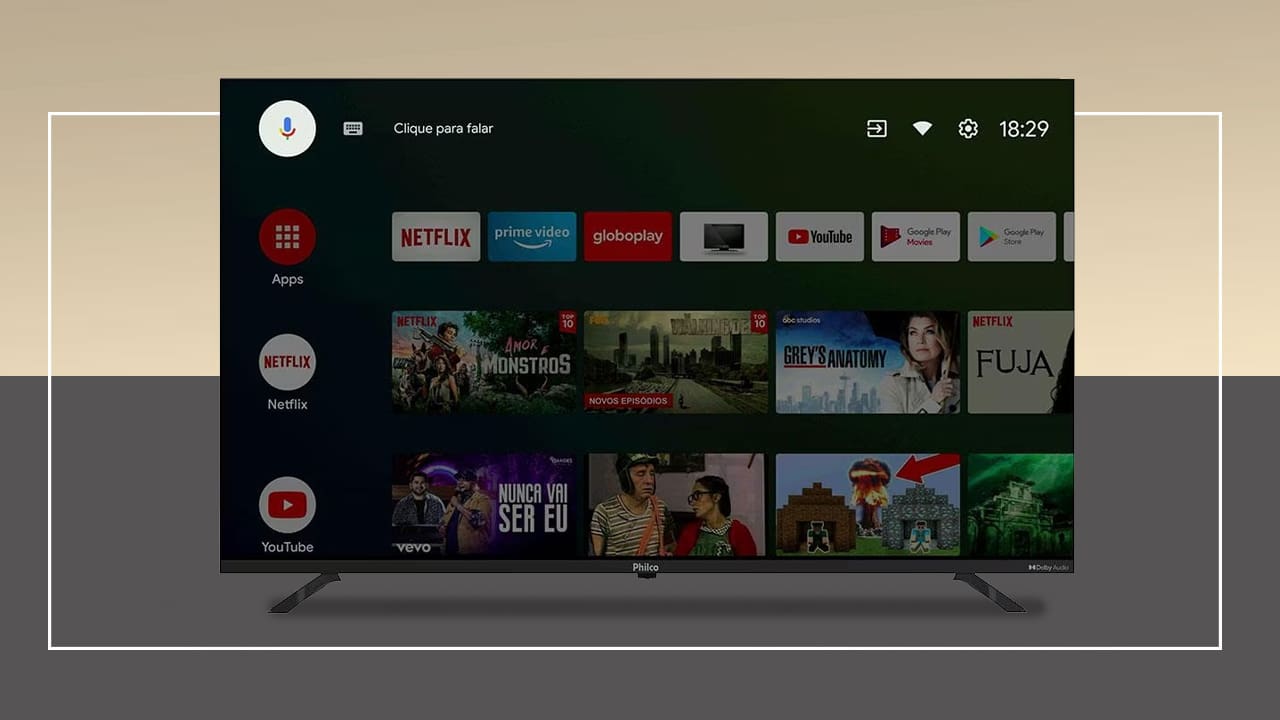 Smart TV LED Philco PTV50G10AG11SK equalizadores