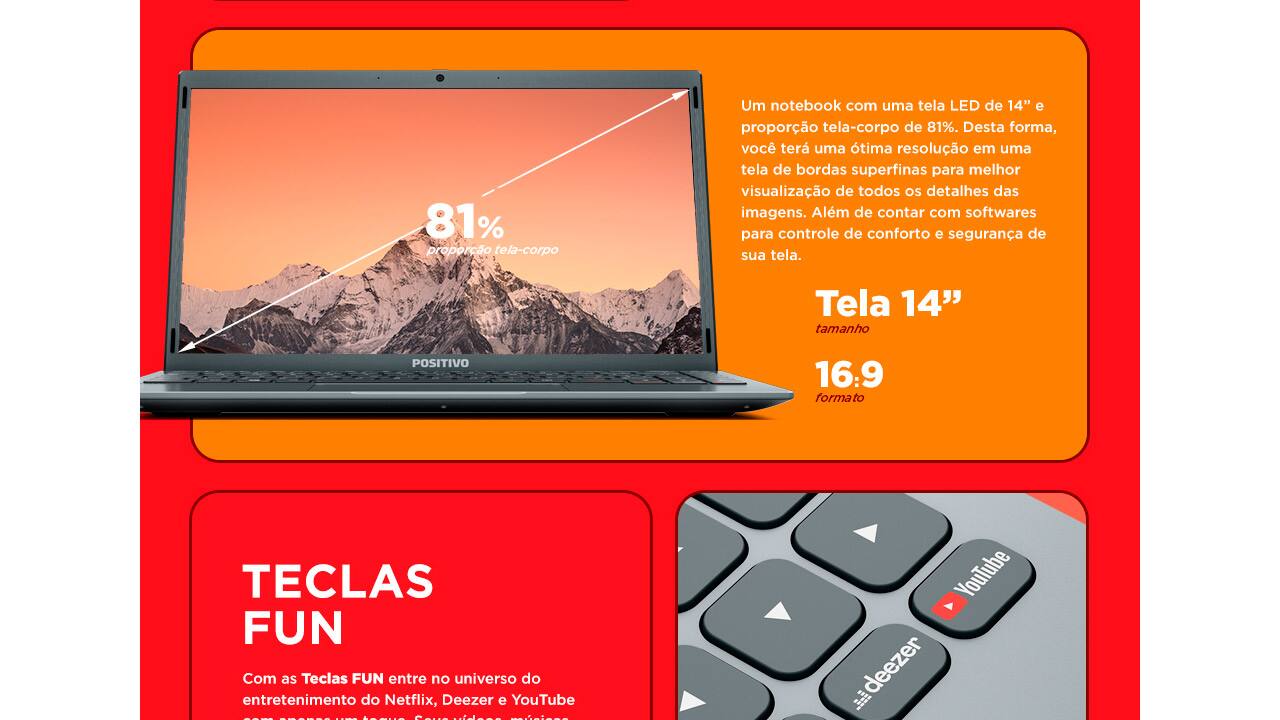 Notebook Positivo Motion Q464C