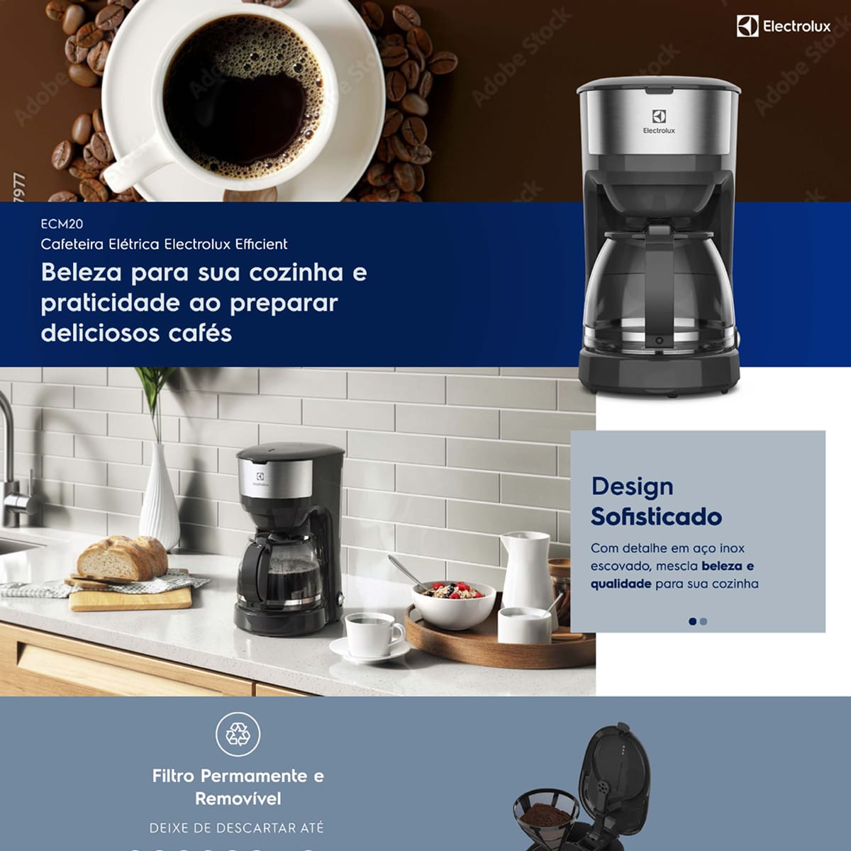 Cafeteira Elétrica Electrolux Efficient ECM20