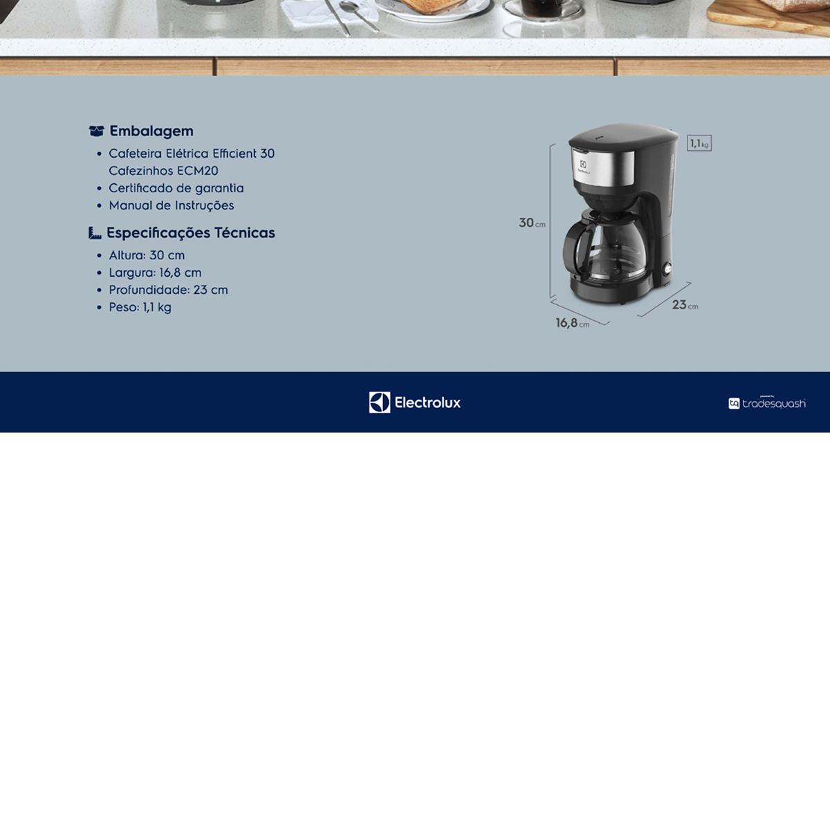 Cafeteira Elétrica Electrolux Efficient ECM20