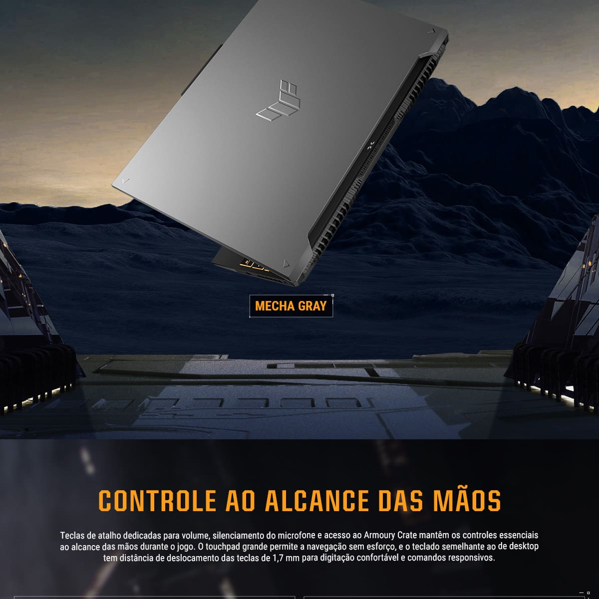 Notebook Gamer 16” Asus TUF Gaming F16 FX607VJ-RL002 Intel Core 5 210H