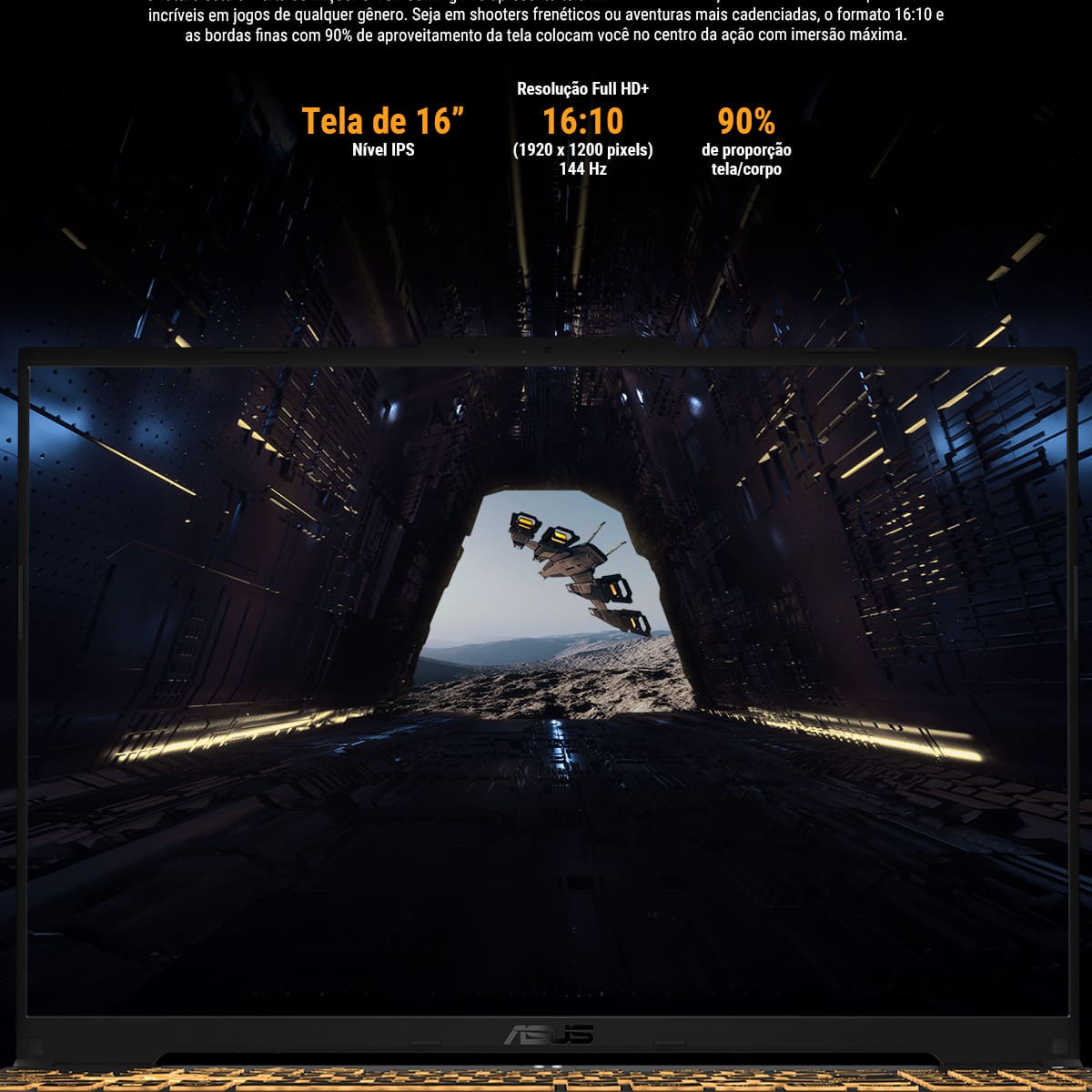 Notebook Gamer 16” Asus TUF Gaming F16 FX607VJ-RL002 Intel Core 5 210H