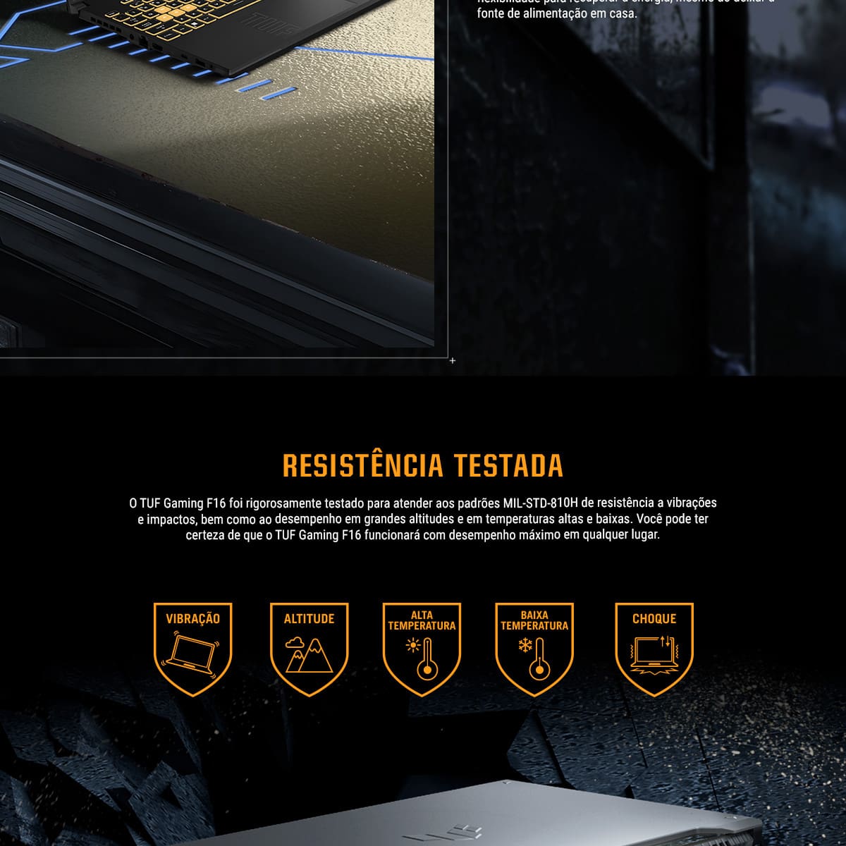 Notebook Gamer 16” Asus TUF Gaming F16 FX607VJ-RL002 Intel Core 5 210H