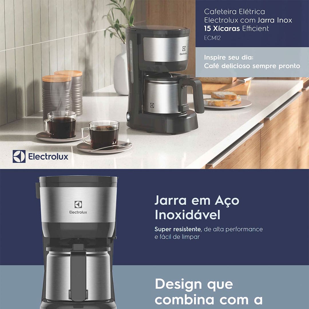 Cafeteira Elétrica Electrolux Efficient ECM12