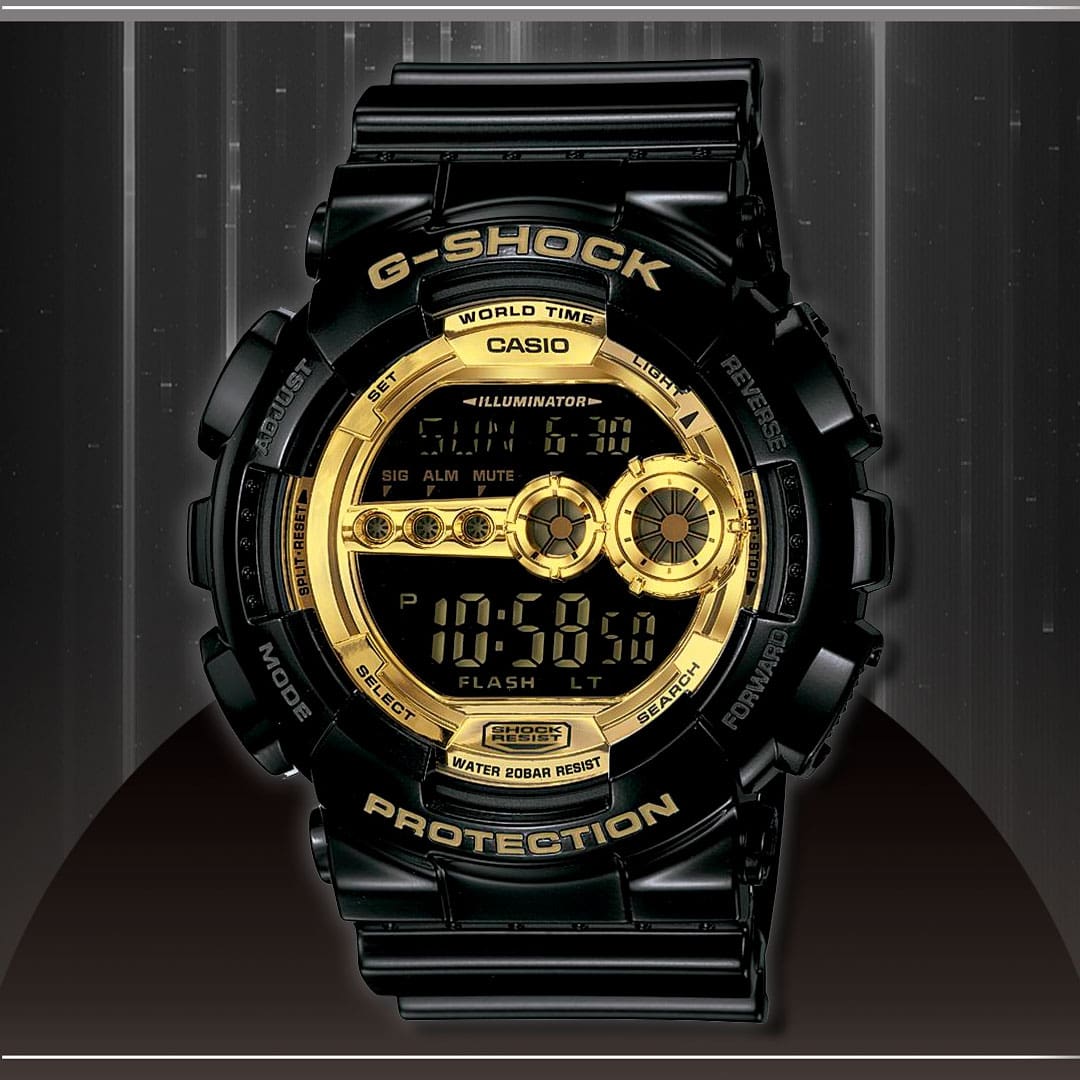 Relógio Masculino Digital Casio G-Shock GD-100GB-1DR Preto