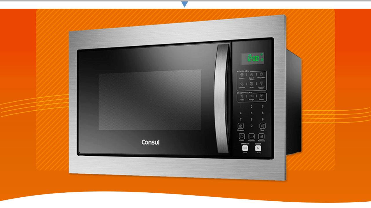 Forno Micro-ondas Embutir Consul CM146AE energia