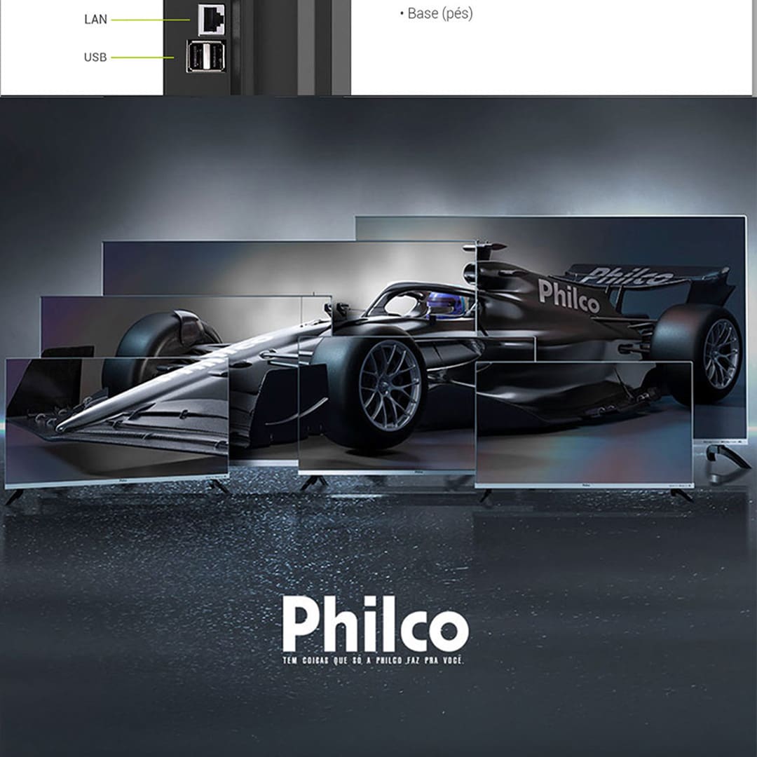Smart TV 58" LED UHD 4K Philco PTV58GAGSKSBL