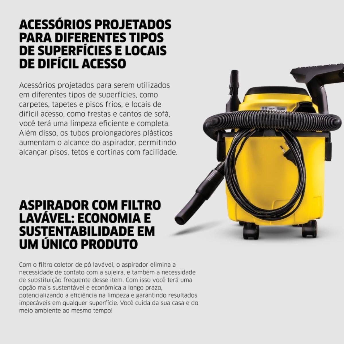 Aspirador de Pó e Líquido WDL 1