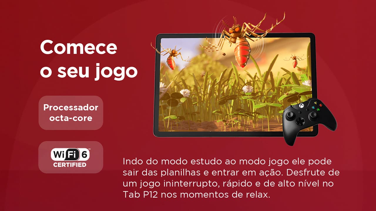 Tablet Lenovo P12 com Tela 12.7”