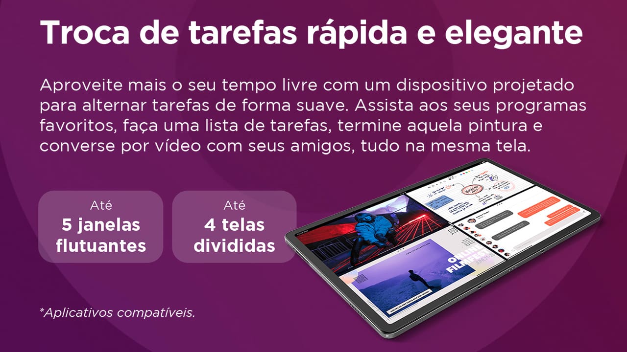 Tablet Lenovo P12 com Tela 12.7”