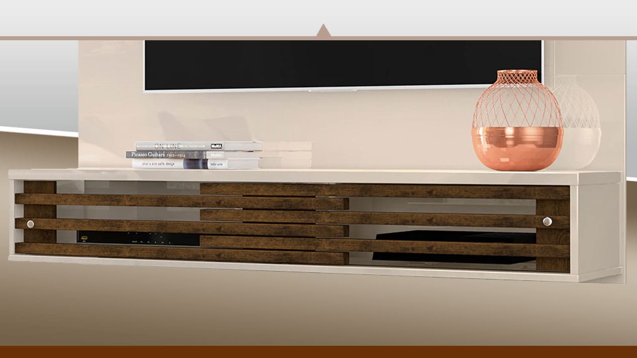 Painel Madetec Sublime com portas frisadas