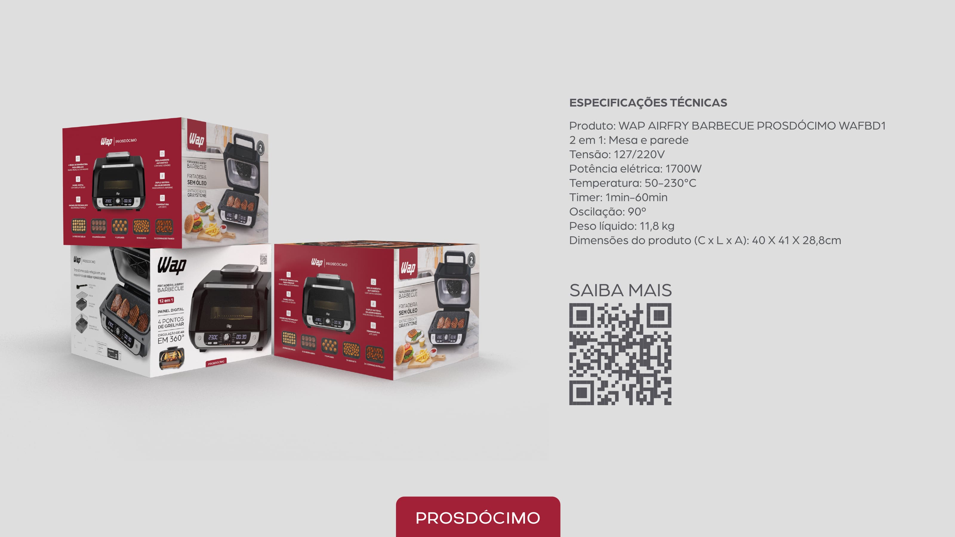 Fritadeira Air Fryer WAP Barbecue