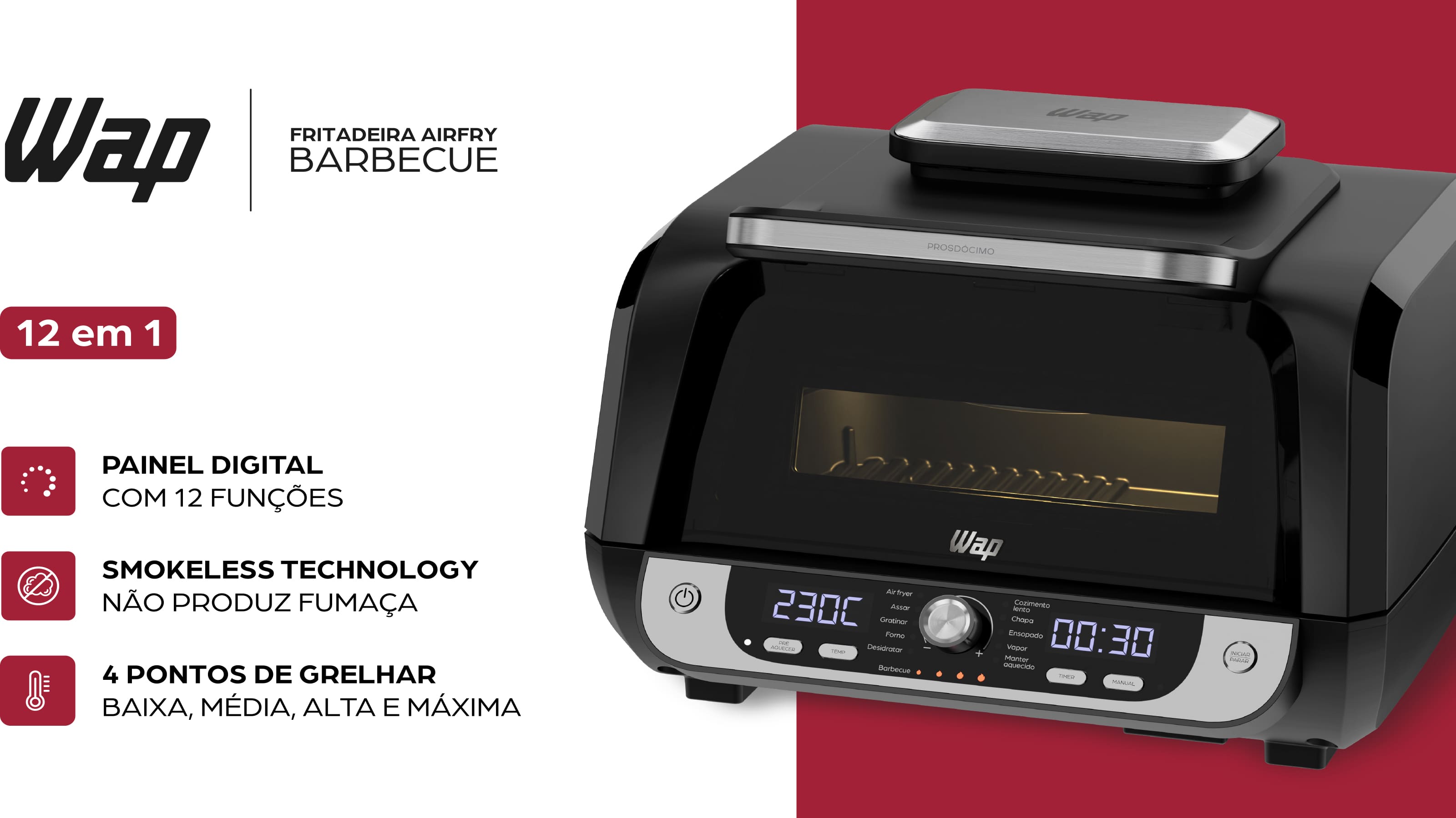 Fritadeira Air Fryer WAP Barbecue