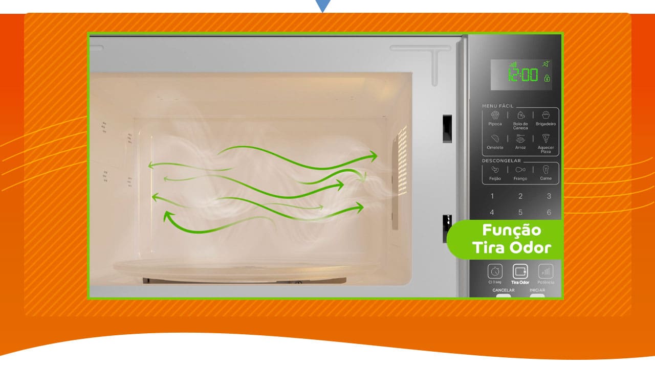 Micro-ondas Consul CMS46AR Função Tira Odor