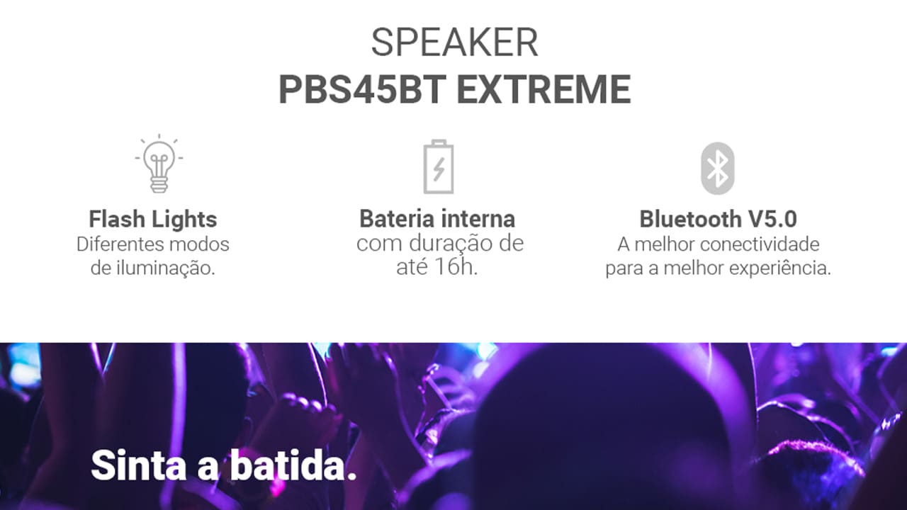 Mais potência para fazer a sua festa Experimente o poder do som de alta qualidade com a Caixa de Som Philco Extreme. Com uma potência de 40W e uma sincronia perfeita, este speaker proporciona uma experiência sonora mais imersiva e vibrante. Alta performance e conectividade Equipado com bateria interna recarregável de alta performance, a Caixa de Som Portátil Philco garante até 4 horas de reprodução contínua, sem necessidade de recarga. Enquanto, sua tecnologia Bluetooth facilita sua conexão com outros dispositivos móveis, proporcionando uma resposta rápida e eficiente.
