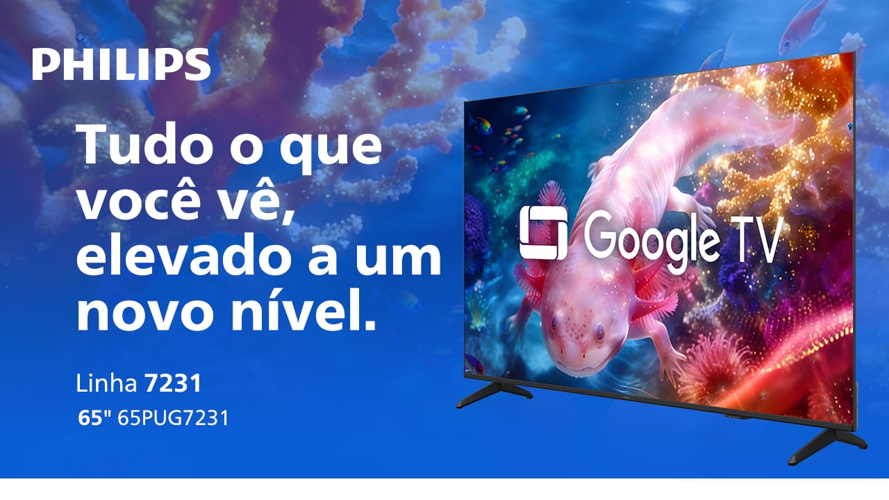  Smart TV 65" 4K UHD Philips 65PUG7231/78 Google TV...
