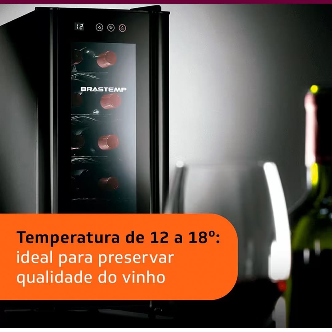 Todo o controle da temperatura é feito no painel externo