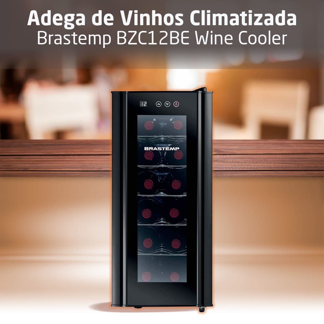Adega de Vinhos Climatizada Brastemp BZC12BE Wine Cooler 