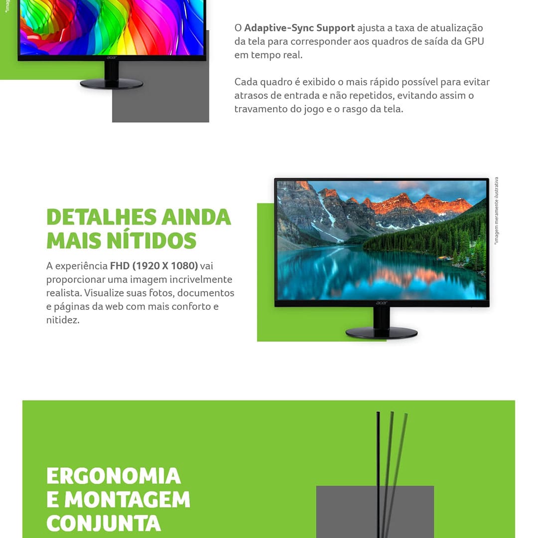Monitor 23.8" Acer SA0 series SA240Y G0BI