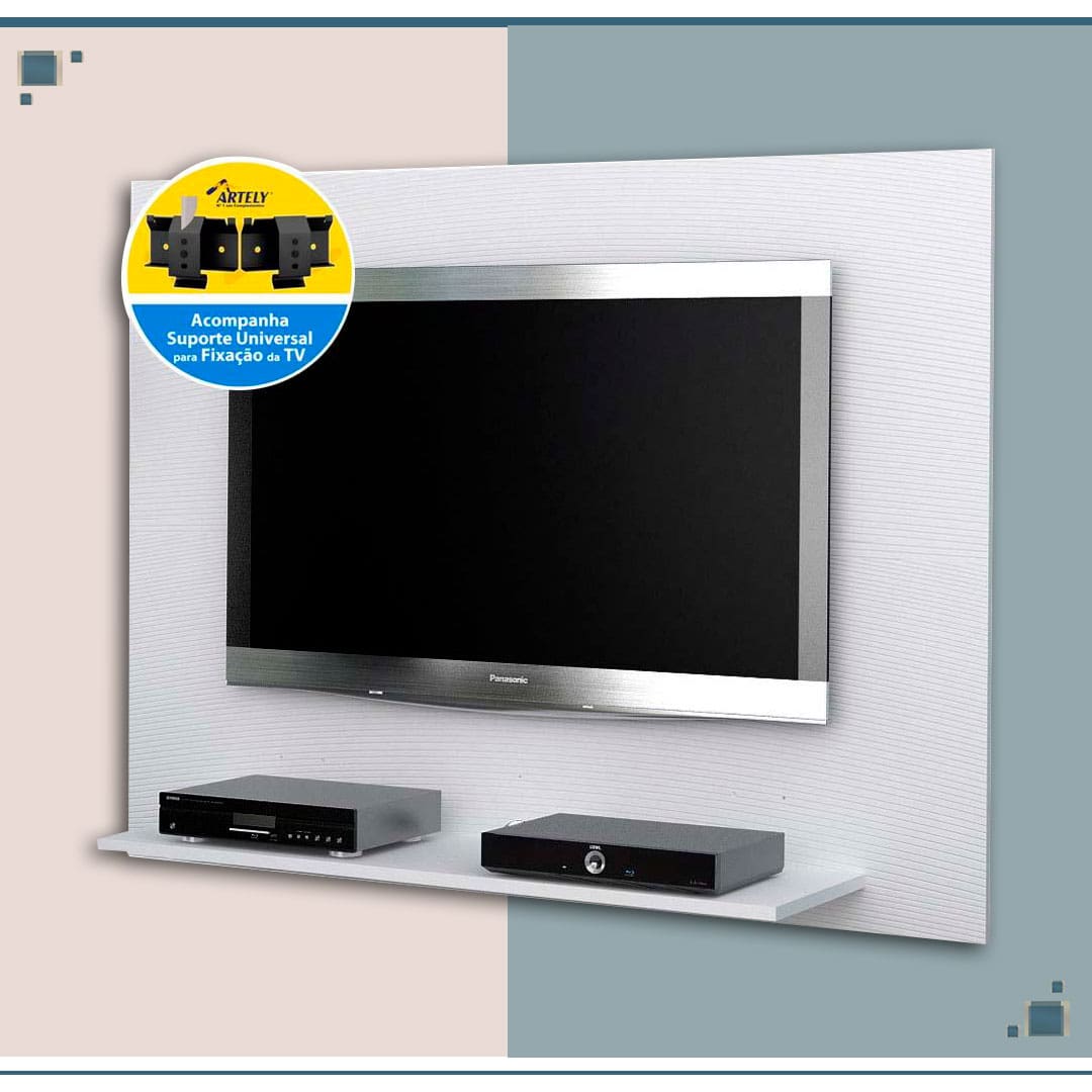 Painel Artely Jet com suporte para TV