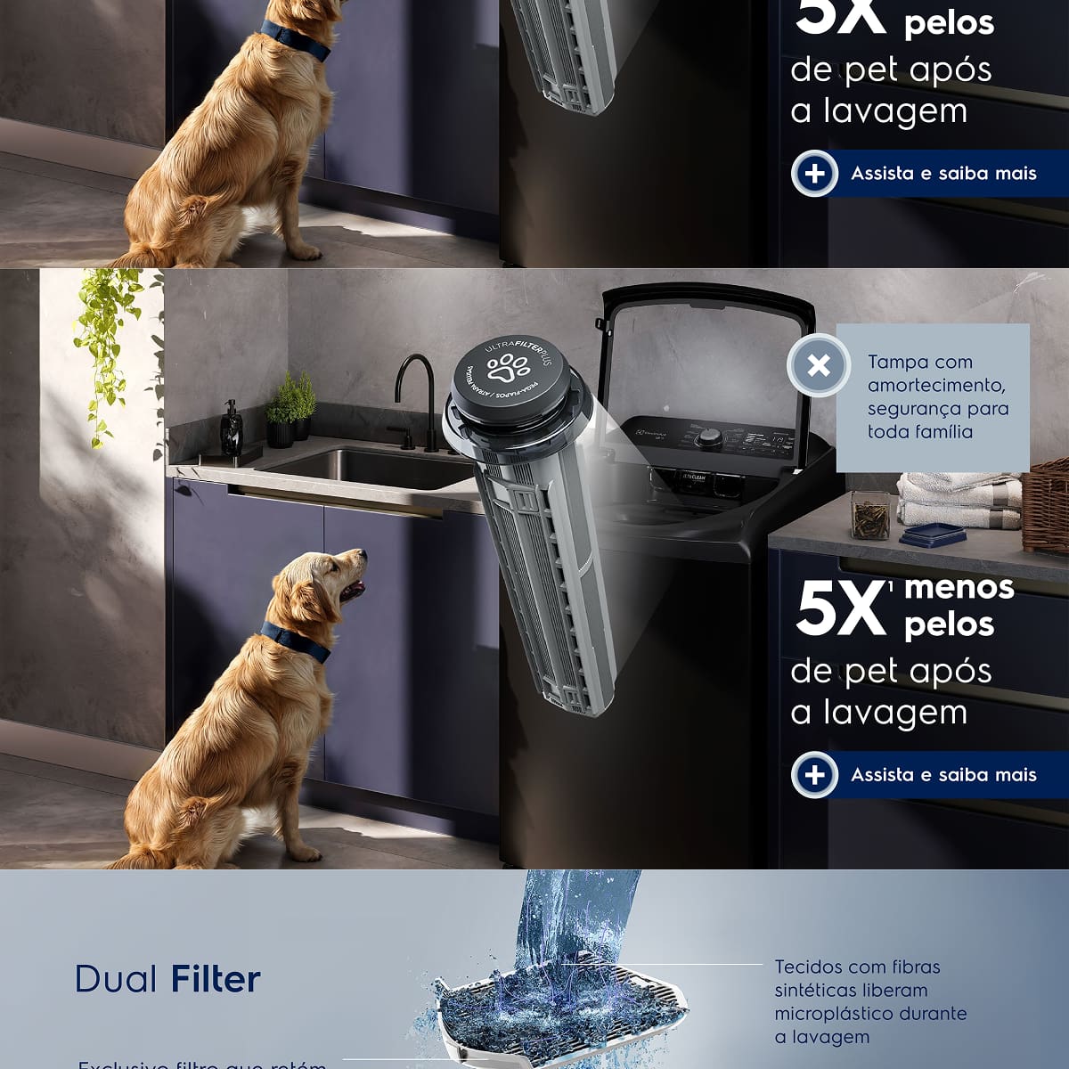 Lavadora de Roupas Electrolux Expert LEB18 18kg
