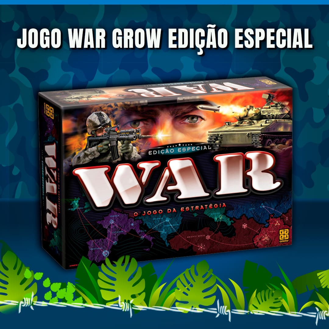 Jogo War Edição Especial - O Jogo Da Estratégia - Grow