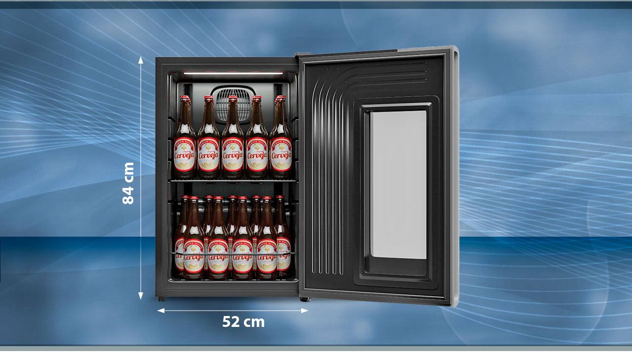 Cervejeira Gelopar GRB-100 prateleiras