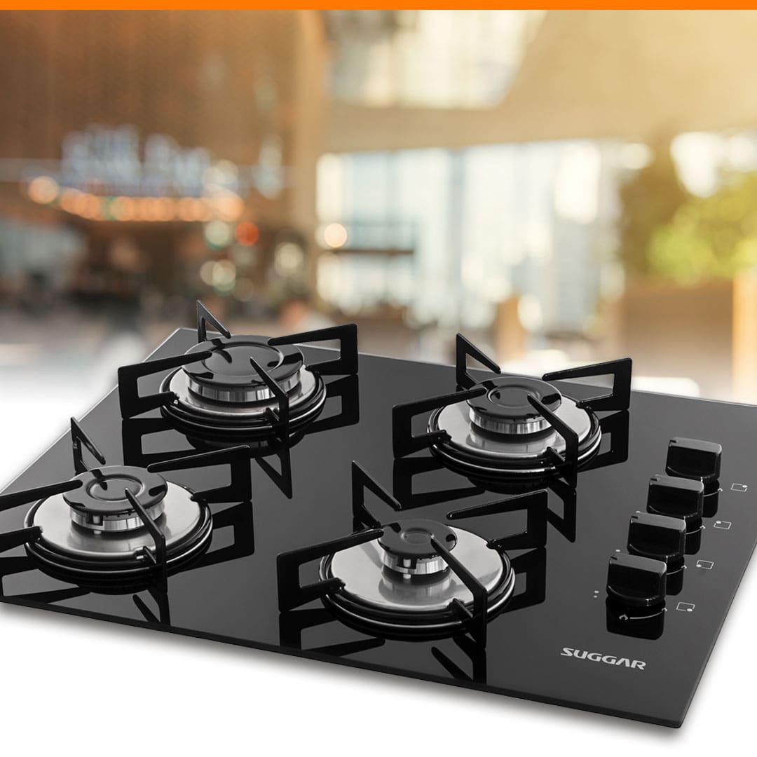 Cooktop Gás 4 Bocas Suggar FG4004VP Preto