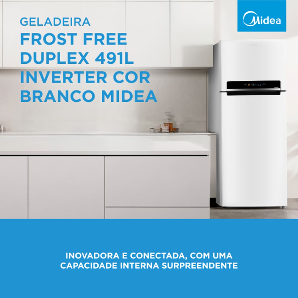 Geladeira Midea Frost Free MD-RT650EVD463 Duplex